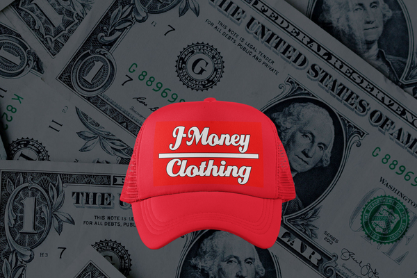 SHORT CHANGE TRUCKER MONEY HAT (RED)
