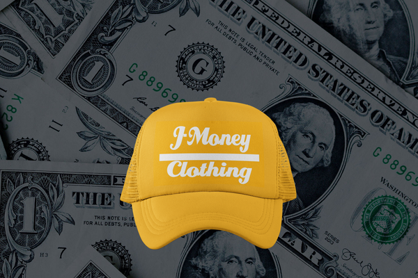 SHORT CHANGE TRUCKER MONEY HAT (GOLD)