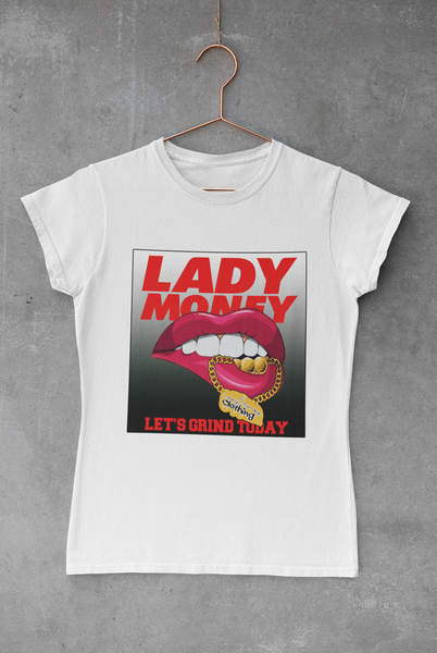 LET'S GRIND TODAY MONEY LIPS (WHITE)