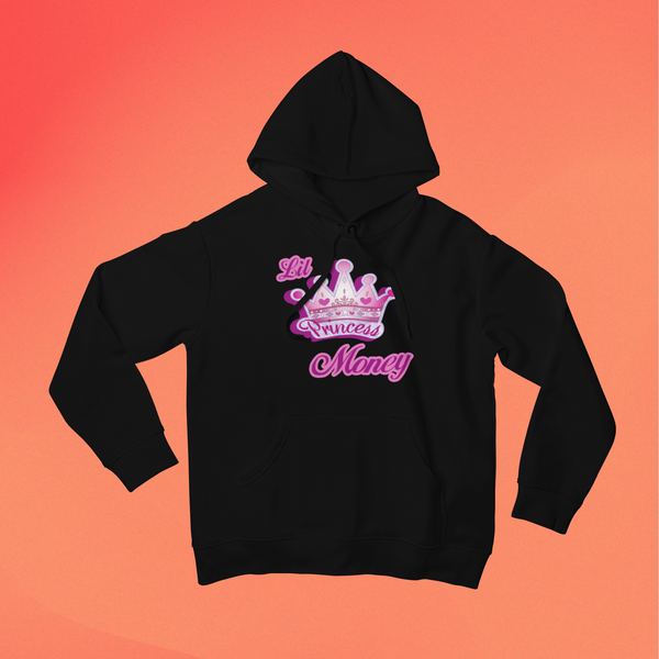 GIVE THE PRINCESS HER CROWN MONEY HOODIE (BLACK)